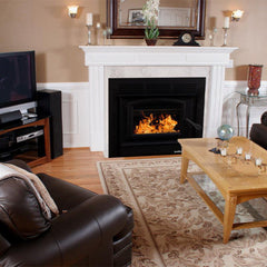 Buck Stove 20-Inch Model ZC74 Zero Clearance Catalytic Wood Burning Stove with Blower Assembly and Black Door