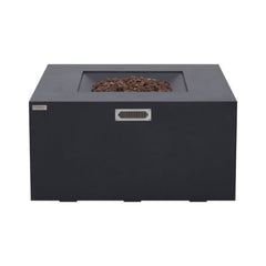 Elementi Plus OFG310 43-Inch Rocky Concrete Fire Table with Hidden Propane Tank