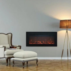 Touchstone 80013 50-Inch The Sideline Steel Recessed Electric Fireplace