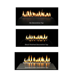 Empire 24" Loft Vent-Free Multi-Sided Gas Log Burner Set with Thermostat Variable
