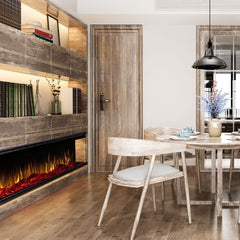 Touchstone 80046 60-Inch Sideline Infinity 3-Sided WiFi Enabled Recessed Electric Fireplace (Alexa/Google Compatible)