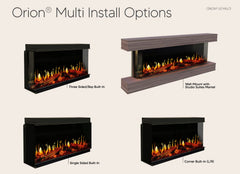 Modern Flames OR52-MULTI-V2 52" Orion Multi V2 Linear LCD Heliovision Electric Fireplace