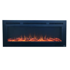 Touchstone 80047 60-Inch The Sideline Steel Mesh Screen Non Reflective Recessed Electric Fireplace