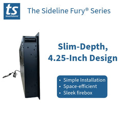 Touchstone 80053 46-Inch The Sideline Fury Slim-Depth Recessed Smart Electric Fireplace