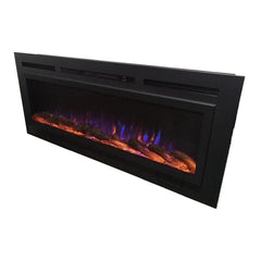Touchstone 80047 60-Inch The Sideline Steel Mesh Screen Non Reflective Recessed Electric Fireplace