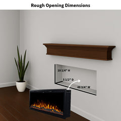 Touchstone 80069 50-Inch  Sideline Elite Smart WiFi-Enabled Electric Fireplace w/Alexa Built-in
