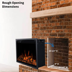 Touchstone 80071 29-Inch Fireplug Pro Smart Electric Fireplace Insert with Fire Crackle Sound