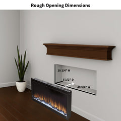 Touchstone 80068  42-Inch Sideline Elite Recessed Smart Electric Fireplace