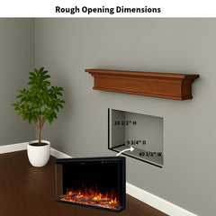 Touchstone 80064 40-Inch The Sideline Forte Infinity Pro 3 Sided Recessed Smart Electric Fireplace