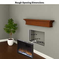 Touchstone 80052 40-Inch Sideline Elite Smart Forte Recessed Smart Electric Fireplace