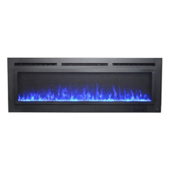 Touchstone 80047 60-Inch The Sideline Steel Mesh Screen Non Reflective Recessed Electric Fireplace