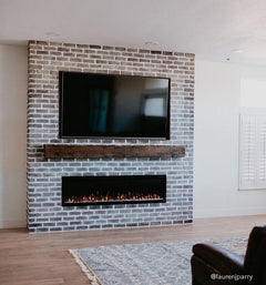Touchstone 80050 80-Inch Sideline Elite Smart WiFi-Enabled Electric Fireplace (Alexa/Google Compatible)