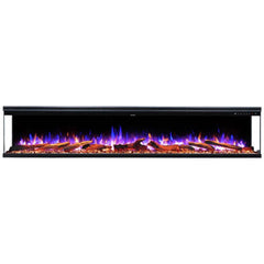 Touchstone 80045 50-Inch Sideline Infinity 3-Sided WiFi-Enabled Recessed Electric Fireplace (Alexa/Google Compatible)