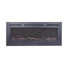 Touchstone 80047 60-Inch The Sideline Steel Mesh Screen Non Reflective Recessed Electric Fireplace