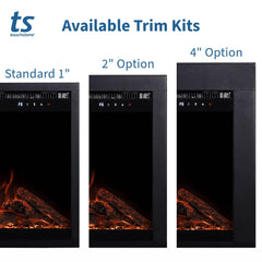 Touchstone 80072 33-Inch Fireplug Pro Smart Electric Fireplace Insert with Fire Crackle Sound
