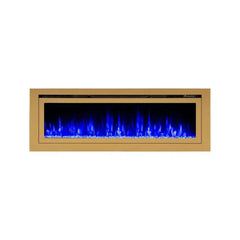 Touchstone 86275 50-Inch The Sideline Deluxe Gold Smart Electric Fireplace