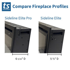 Touchstone 80061 42-Inch The Sideline Elite Pro Smart Electric Fireplace