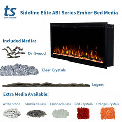 Touchstone 80069 50-Inch  Sideline Elite Smart WiFi-Enabled Electric Fireplace w/Alexa Built-in
