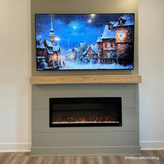 Touchstone 80054 50-Inch The Sideline Fury Slim-Depth Recessed Smart Electric Fireplace