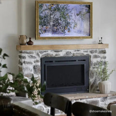 Touchstone 80048 40-Inch Forte Steel Mesh Screen Non Reflective Recessed Electric Fireplace