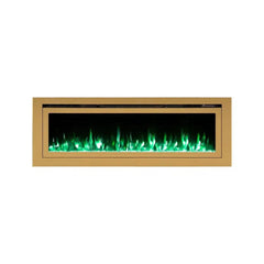 Touchstone 86275 50-Inch The Sideline Deluxe Gold Smart Electric Fireplace