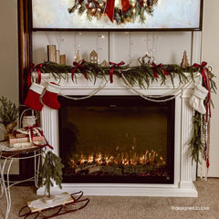 Touchstone 80072 33-Inch Fireplug Pro Smart Electric Fireplace Insert with Fire Crackle Sound