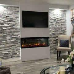 Touchstone 80045 50-Inch Sideline Infinity 3-Sided WiFi-Enabled Recessed Electric Fireplace (Alexa/Google Compatible)