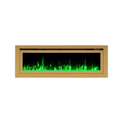 Touchstone 86275 50-Inch The Sideline Deluxe Gold Smart Electric Fireplace