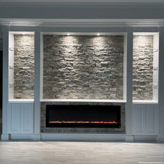 Touchstone 80056 65-Inch The Sideline Fury Slim-Depth Recessed Smart Electric Fireplace