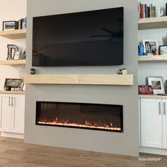 Touchstone 80049 60-Inch The Sideline Elite Recessed Smart Outdoor Weatherproof Electric Fireplace (No Heat