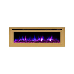 Touchstone 86275 50-Inch The Sideline Deluxe Gold Smart Electric Fireplace