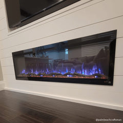 Touchstone 80056 65-Inch The Sideline Fury Slim-Depth Recessed Smart Electric Fireplace