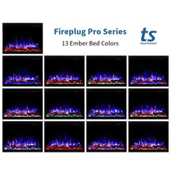 Touchstone 80070 24-Inch Fireplug Pro Smart Electric Fireplace Insert with Fire Crackle Sound