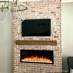 Touchstone 80069 50-Inch  Sideline Elite Smart WiFi-Enabled Electric Fireplace w/Alexa Built-in