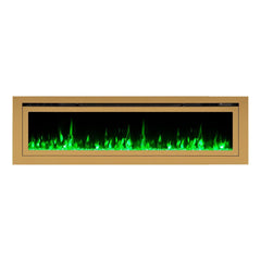 Touchstone 86278 72-Inch The Sideline Deluxe Gold Smart Electric Fireplace