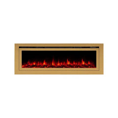 Touchstone 86275 50-Inch The Sideline Deluxe Gold Smart Electric Fireplace