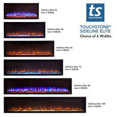 Touchstone 80068  42-Inch Sideline Elite Recessed Smart Electric Fireplace