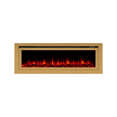 Touchstone 86276 60-Inch The Sideline Deluxe Gold Smart Electric Fireplace