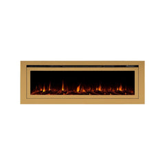 Touchstone 86276 60-Inch The Sideline Deluxe Gold Smart Electric Fireplace