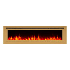 Touchstone 86278 72-Inch The Sideline Deluxe Gold Smart Electric Fireplace