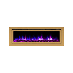 Touchstone 86276 60-Inch The Sideline Deluxe Gold Smart Electric Fireplace