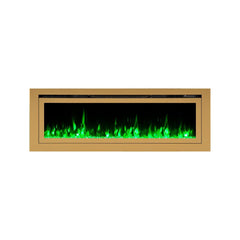 Touchstone 86276 60-Inch The Sideline Deluxe Gold Smart Electric Fireplace