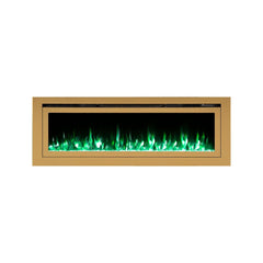 Touchstone 86276 60-Inch The Sideline Deluxe Gold Smart Electric Fireplace