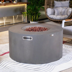 Elementi Plus OFG311 43-Inch Pacaya Concrete Fire Table with Hidden Propane Tank