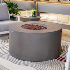 Elementi Plus OFG311 43-Inch Pacaya Concrete Fire Table with Hidden Propane Tank