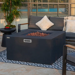 Elementi Plus OFG310 43-Inch Rocky Concrete Fire Table with Hidden Propane Tank