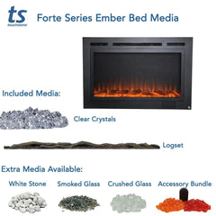 Touchstone 80006 40-Inch Forte Recessed Electric Fireplace