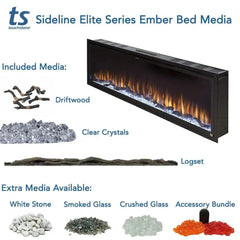 Touchstone 80036 50-Inch Sideline Elite Smart WiFi-Enabled Electric Fireplace (Alexa/Google Compatible)