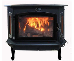 Buck Stove 34" Model 91 Catalytic Wood Burning Stove with Door, Ash Pan and Blower