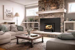 Osburn 27-Inch 1700 Wood Burning Fireplace Insert with Forever Flex Liner Kit